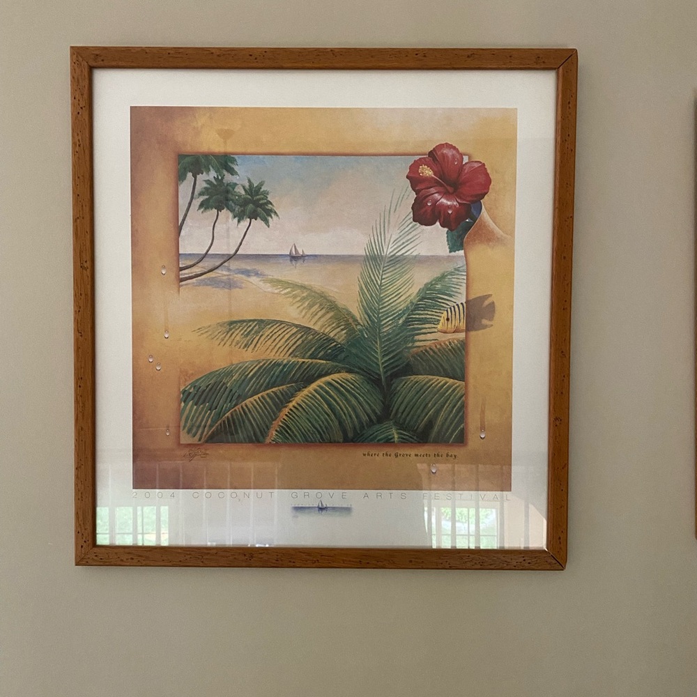 Poster 2004 Coconut Grove Art Festival Framed